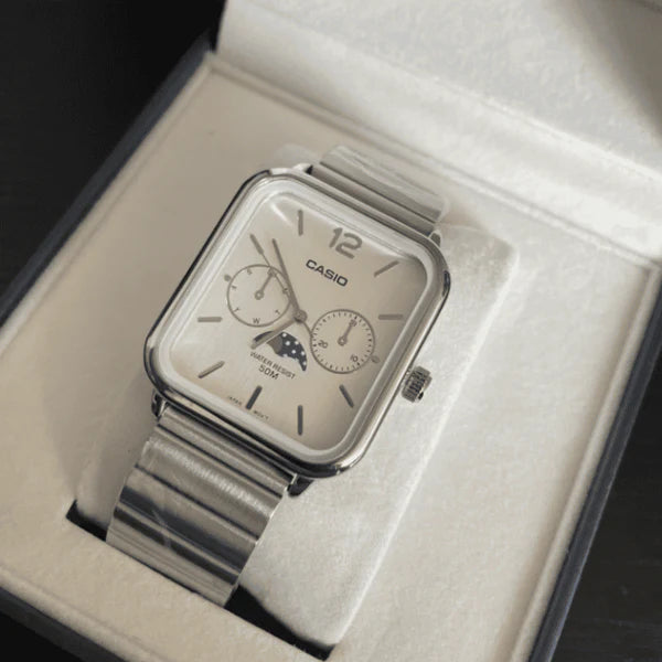 Relógio Casio Vintage Lunar BRANCO